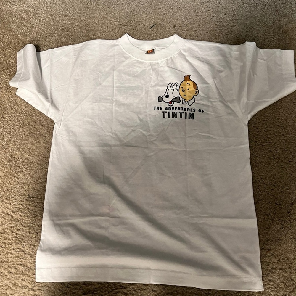 The Adventures of Tintin Men's White T-Shirt